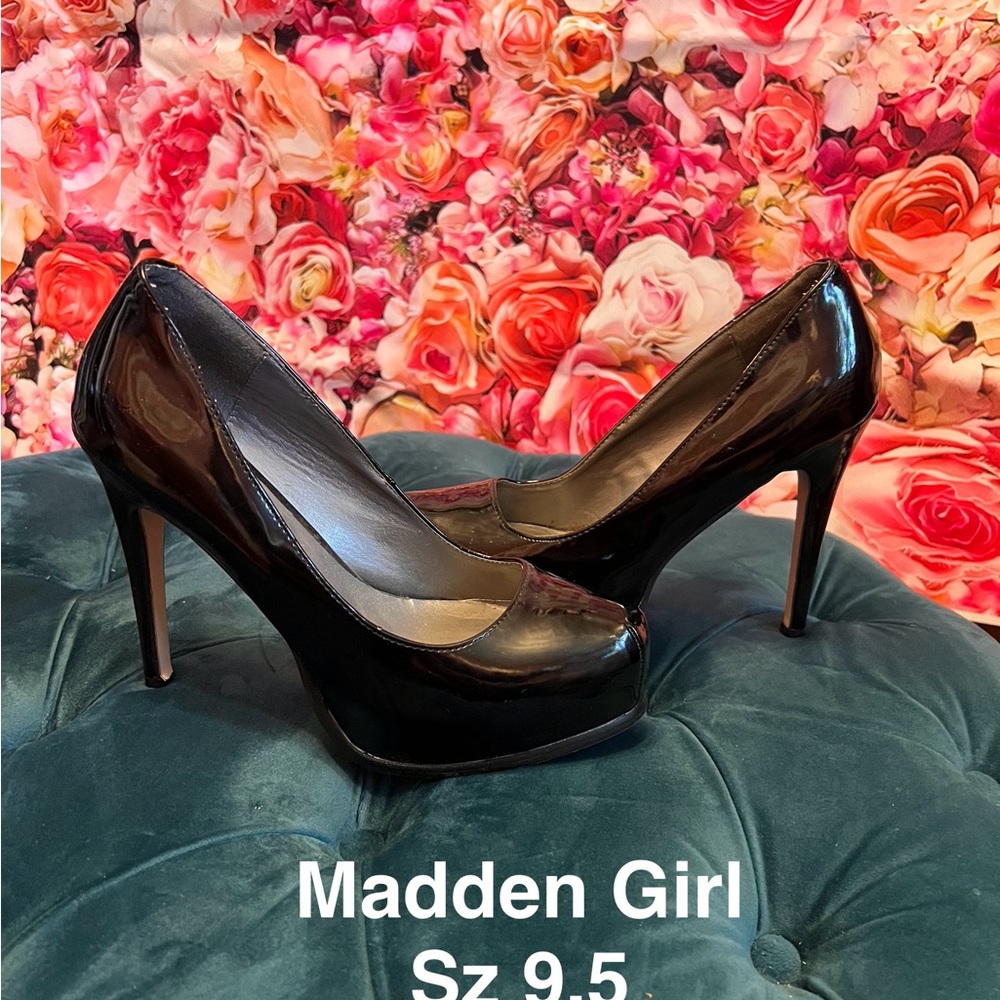 Madden Girl Black Stiletto Heels with Platform Sole
